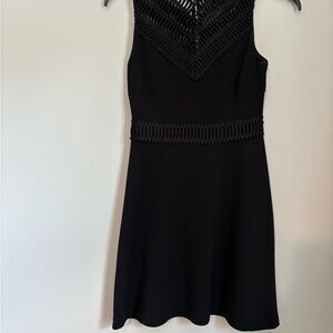 Guess Black Mini Dress with Textured Accents